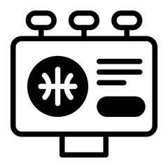 This Advertising Board icon is suitable for Basketball, Sport Event, etc