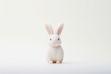 White bunny animal mammal cute.