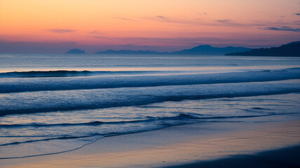 Obraz premium sunset on the beach