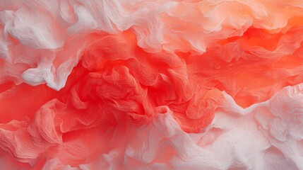 The image features an orange abstract background with a round fantasy form and a futuristic curved shape, all created through 3D rendering