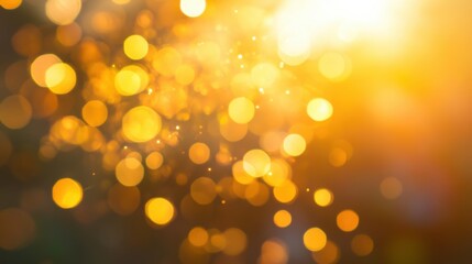 Obraz premium golden bokeh lights background