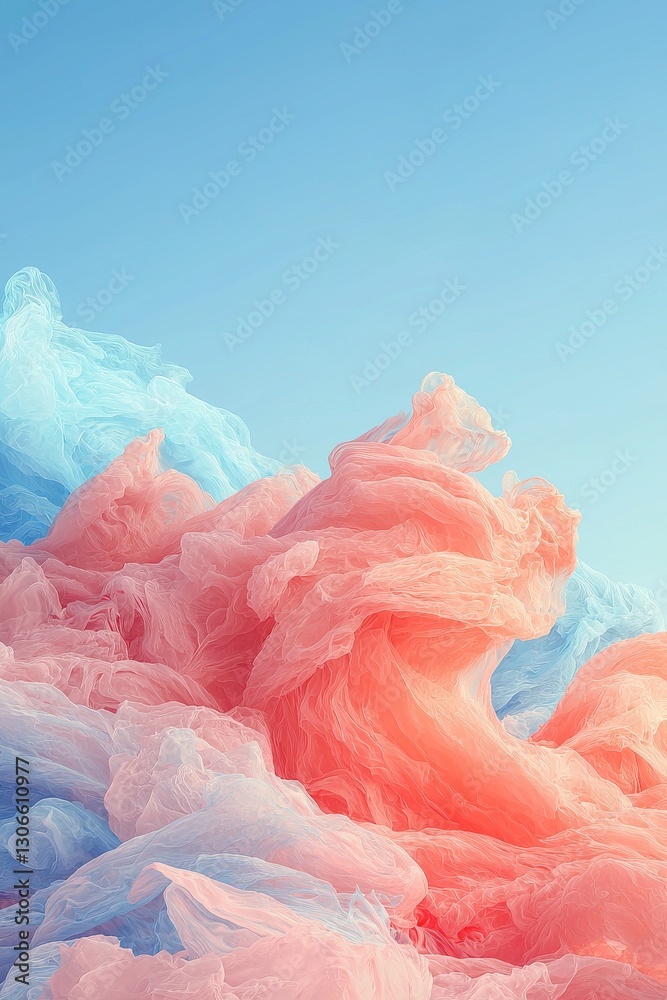 Poster a futuristic abstract background serves as the setting for motion flow elements with neon led illumi