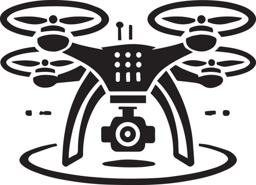 recommend clip art: black Drone silhouette vector, Drone vector illustration, Drone logo vector, Drone silhouette vector isolated on white background