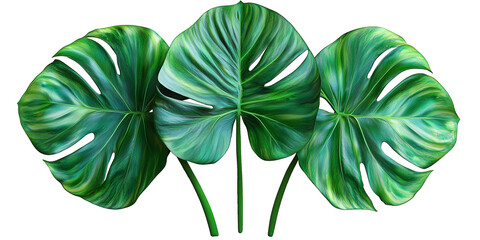 Alocasia (elephant ear) with a cut-out background, perfect for design projects. Its bold, tropical leaves add a striking and artistic touch