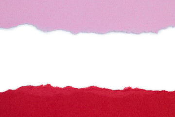Color Paper with torn edge and space