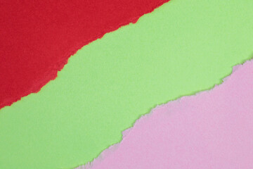 Color Paper with torn edge and space