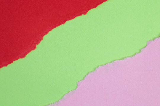 Color Paper with torn edge and space