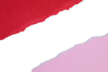 Color Paper with torn edge and space