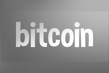 Bitcoin cryptocurrency vector. Blockchain technology. Decentralization. Business, decentralized finance, digital global trade, payment, worldwide, exchange. Dotted background