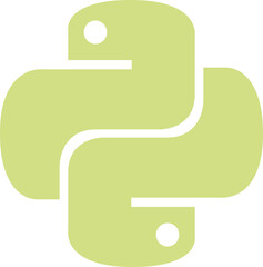 Python programming language icon logo