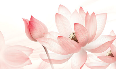 Fototapeta premium flowers and leaves in pictures illustrator2D