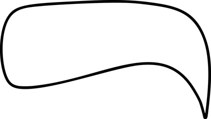 Obraz premium Blank speech bubble vector ideal for creating dialogue, questions, or exclamations in comics, social media, or educational materials for comics