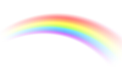 Multi coloured rainbow isolated on white, Transparent rainbow Vector illustration