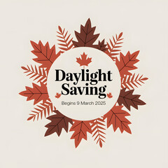 Obraz premium Canada Dayligh Saving 2025