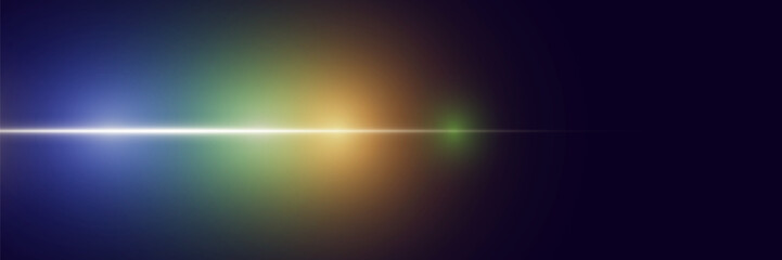 Magic neon effect of glitter and light, flash of laser beams.