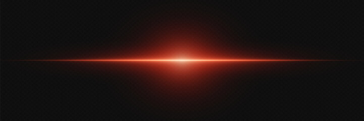 Light effect of light, horizontal line of glare.