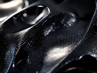Close-up of Carbon Fiber Texture