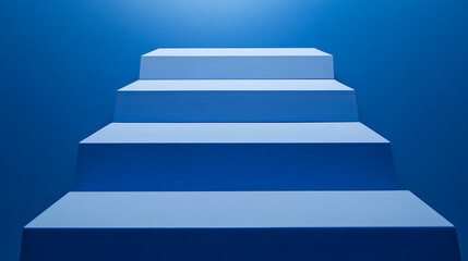 Ascending white steps minimalist interior photography contemporary space eye level design inspiration