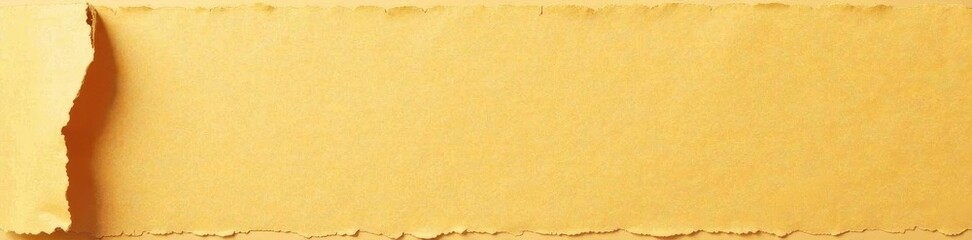 Fototapeta premium Rough, jagged edges of torn brown cardboard piece, background, detail