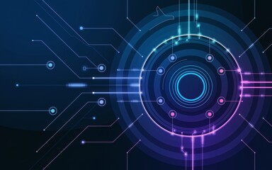 Obraz premium Abstract digital circuit design