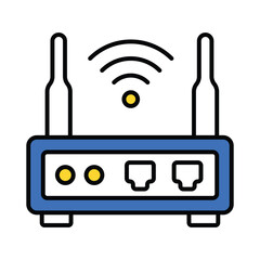 Internet of things vector filled outline icon. EPS 10 file