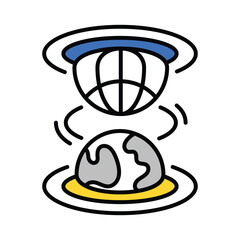 Customer Services Centre vector filled outline icon. EPS 10 file