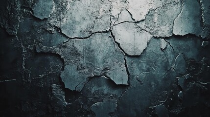 Obraz premium Industrial concrete wall wallpaper with visible cracks and natural imperfections, urban and gritty, ultra-detailed, 4k