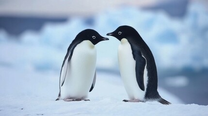 Obraz premium Antarctica, with its frozen expanse and diverse wildlife,