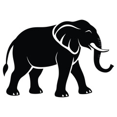 Obraz premium Stylized Elephant Clipart - High-Quality Vector Art