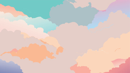 Obraz premium Watercolor-Style Background with Soft Pastel Hues – Hand-Painted Abstract Texture for Elegant Designs, Invitations, and Digital Projects, Pastel Watercolor Background, Soft Color Blend, Artistic Was 