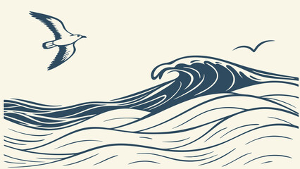 Ocean Ripples Texture – One-Color Water Surface with Gentle Waves for Backgrounds, Patterns, and Design Projects, Ocean Ripples Texture, Water Surface Background, Wave Pattern Vector




