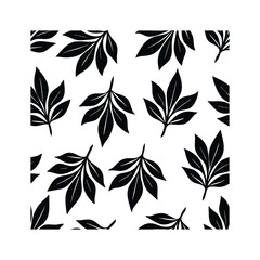 seamless pattern with leaves vector illustration