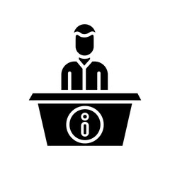 Information Desk Vector Icon