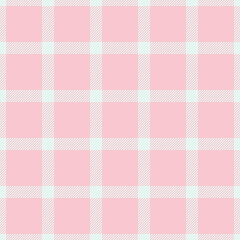 Relief seamless pattern texture, mid plaid fabric check. Finish background tartan textile vector in white and light colors.