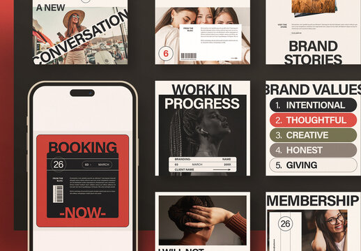 Social Media Kit Post Template Design Layout