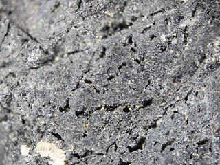 Micrograph of the surface of black tourmaline 1