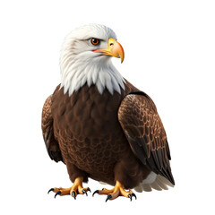 Obraz premium Mature Bald Eagle Perched with Talons Visible