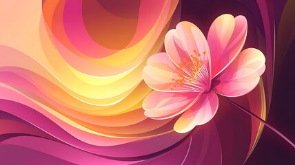 Obraz premium Abstract background of colorful flower