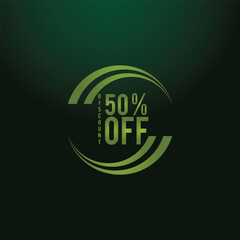 Sale Badge Set. 50% Off, Mega Sale, Big Sale and Sale Special Offer Badge Shopping Concept Vector Design