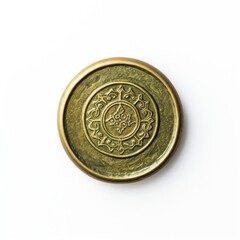 Jewelry locket bronze money.