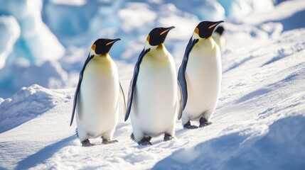 Obraz premium Explore the icy vastness of Antarctica, where the barren