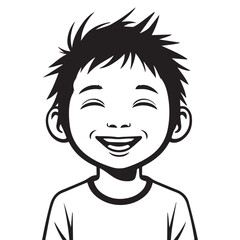 Happiness silhouette vector