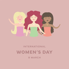 International Womens Day vector illustration