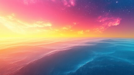 Fototapeta premium a vibrant gradient background with soft transitions between blue pink and yellow hues ideal for creative designs presentations or artistic projects