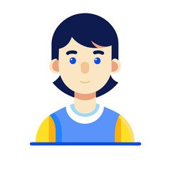 cartoon casual man Isolated on transparent background