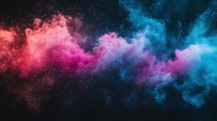 Fototapeta premium Vibrant colors in motion celebrating indian holi festival