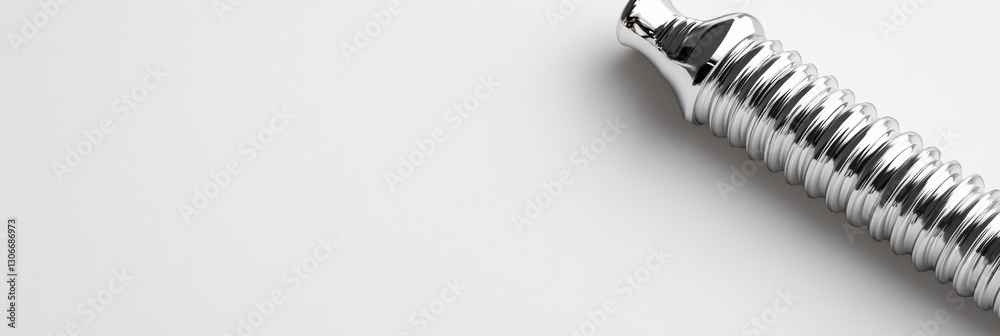 Aufkleber High quality dental implant showcasing intricate metal textures on smooth background ideal for informative design applications Generative AI