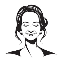 Happiness silhouette vector
