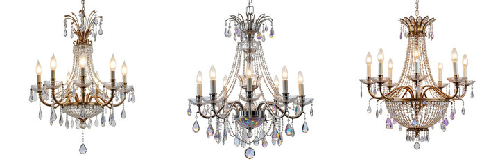 Ornate Crystal Chandeliers Enhancing Elegance in Interior Design