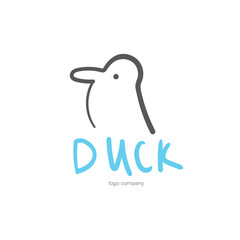 Duck Logo Vector for Bird Company.